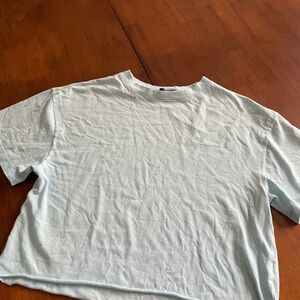 Wild Fable Sky Blue Crop Top